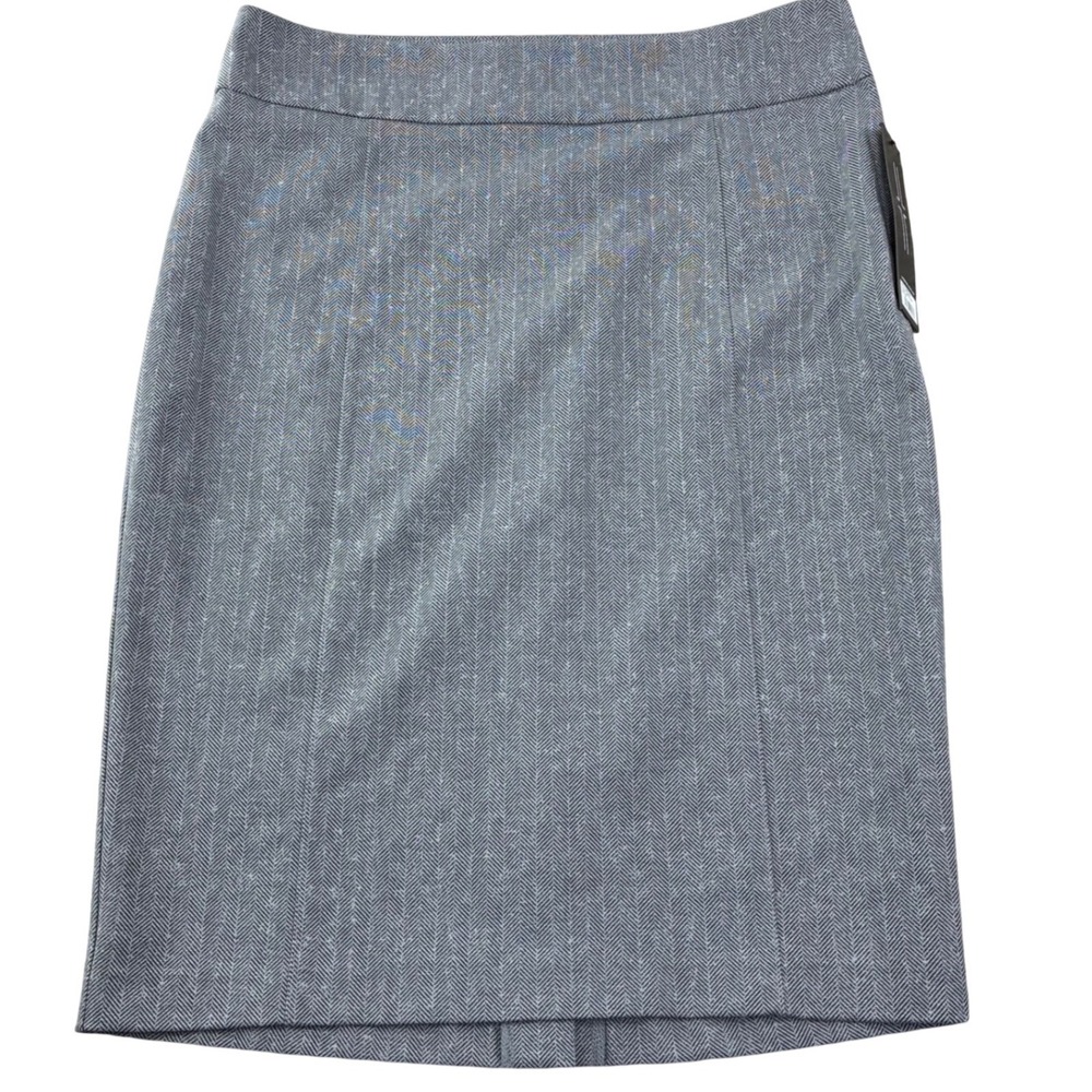 Liverpool Pencil Skirt‎ Size 6 Gray Black Herringbone Career Stretch New Modest